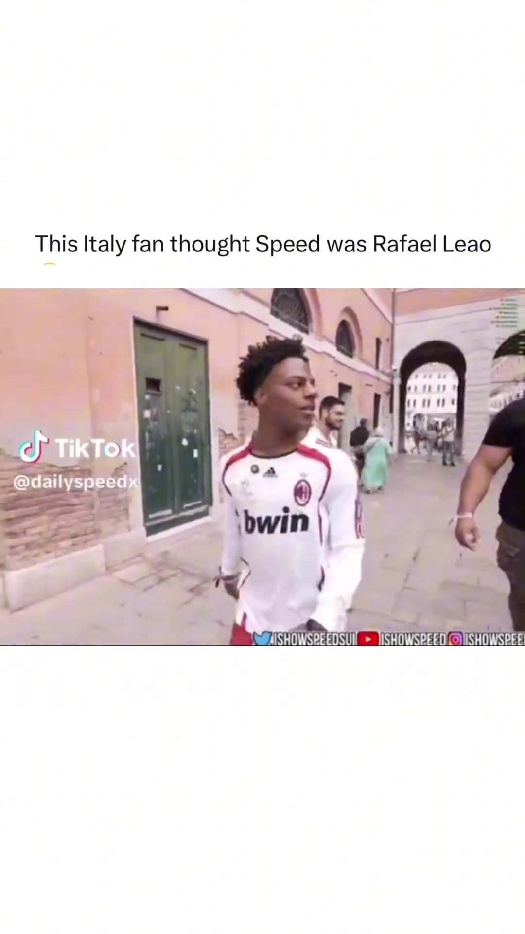 甲亢哥在意大利，被球迷认成莱奥